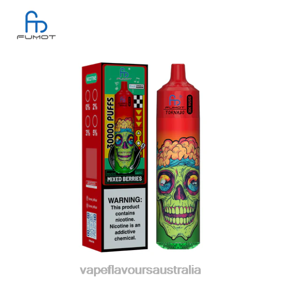 Vape Nicotine Australia - Fumot Tornado 30K Music Mixed Berries 4N82818