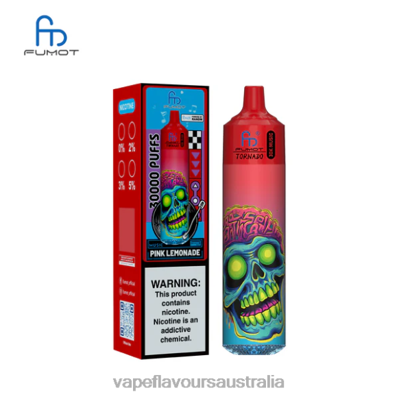 Vape Nicotine Australia - Fumot Tornado 30K Music Pink Lemonade 4N82823