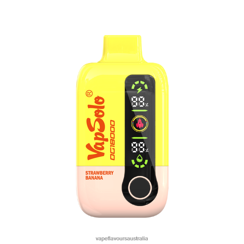 Vape Nicotine Australia - VapSolo DG18000 Strawberry Banana D88TB8