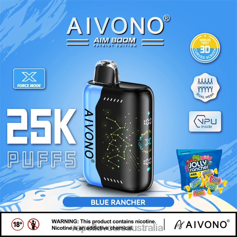 Vape Pod Kit - Aivono AIM BOOM 25000 Blue Rancher 22440344