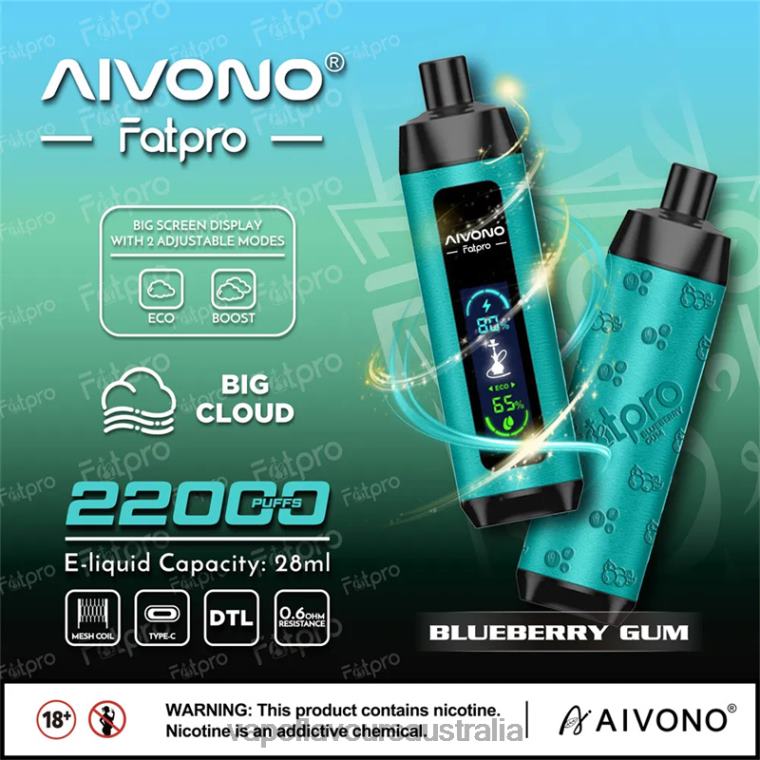 Vape Pod Kit - Aivono Fatpro 22000 Blueberry Gum 224409