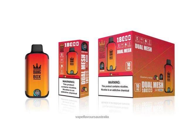 Vape Pod Kit - Bang Box 18000 puffs Strawberry Mango 6Z2R8H99