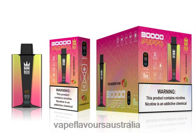 Vape Pod Kit - Bang Box 30000 Puffs Smart Screen Strawberry Kiwi 6Z2R8H74