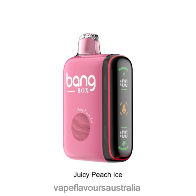 Vape Pod Kit - Bang Box 9000-18000 Puffs Intelligent Power Display Juicy Peach Ice 6Z2R8H29