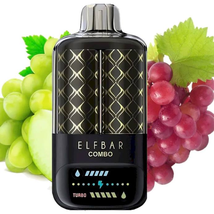Vape Pod Kit - Elf Bar Combo 25000 Green Grape & Grape X4L09