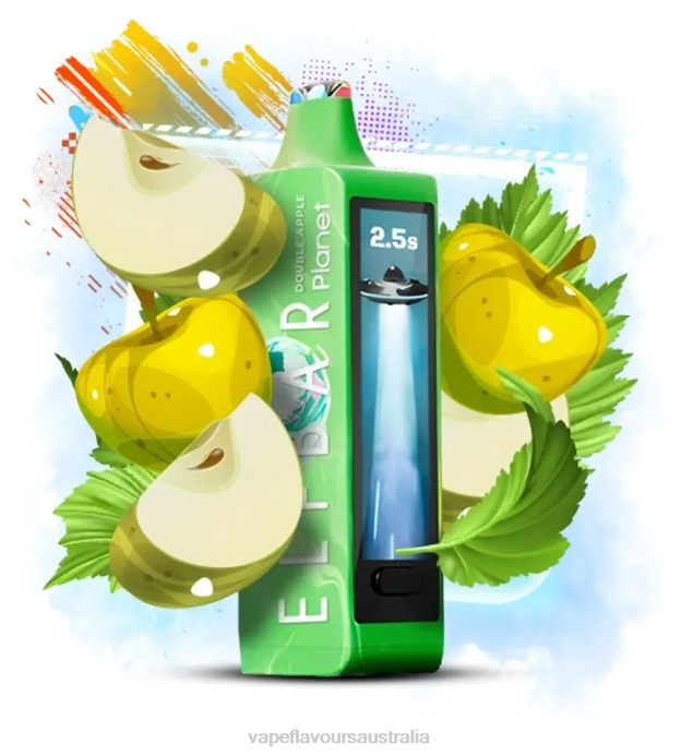 Vape Pod Kit - Elf Bar Planet 25000 Double Apple X4L014