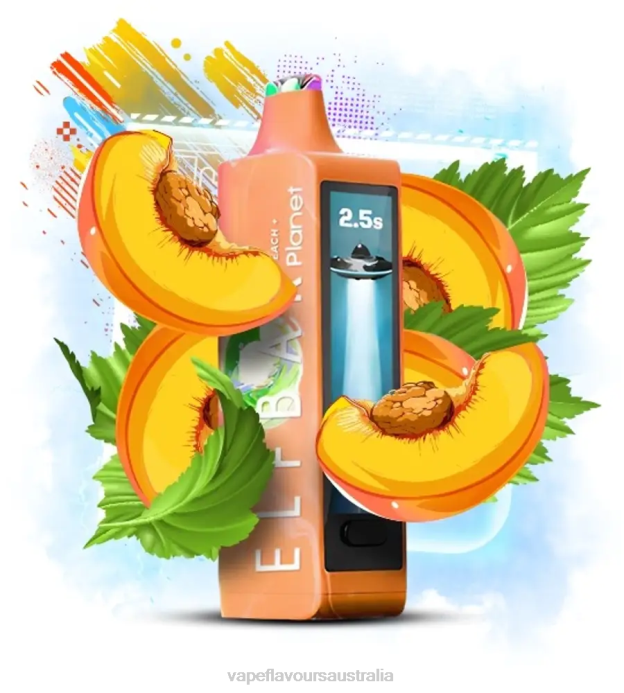 Vape Pod Kit - Elf Bar Planet 25000 Peach X4L024