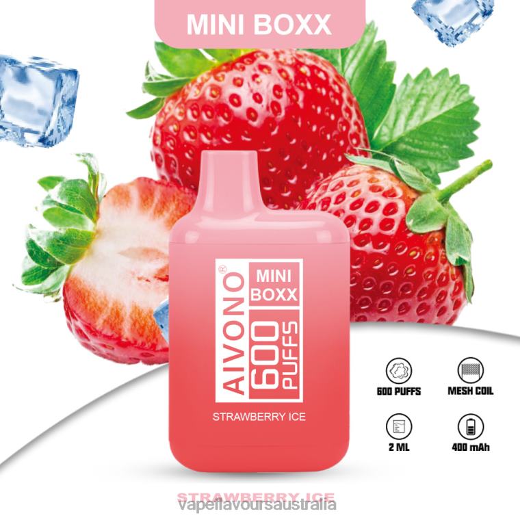 Vape Australia - Aivono AIM MINI BOXX 600 Strawberry Ice 22440236