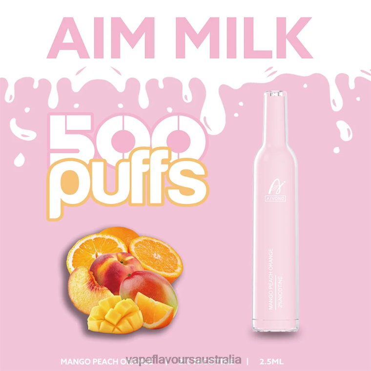 Vape Pod Kit - Aivono AIM MILK 500 Mango Peach Orange 22440269