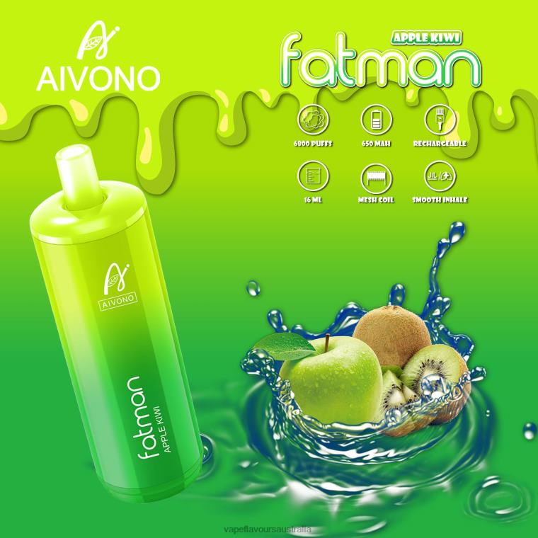 Vape Australia - Aivono FATMAN 6800 Apple Kiwi 2244031