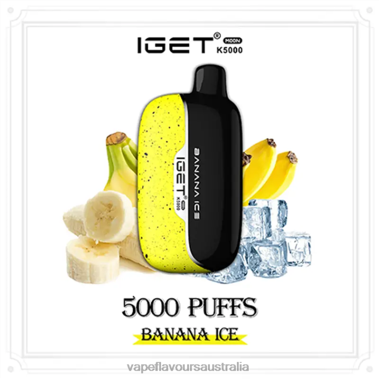 Vape Australia - IGET Moon K5000 Banana Ice DZT8611
