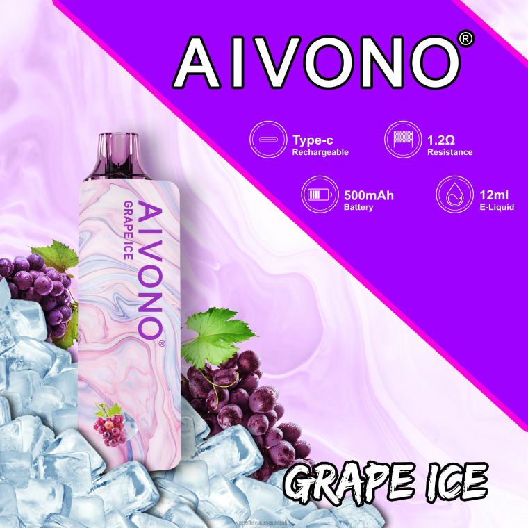 Vape Flavours Australia - Aivono AIM GUN 7000 Grape Ice 22440102