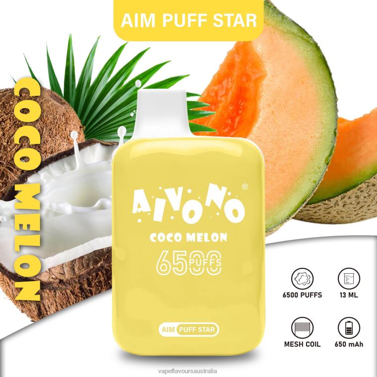 Vape Flavours Australia - Aivono AIM PUFF STAR 6500 Coco Melon 22440297
