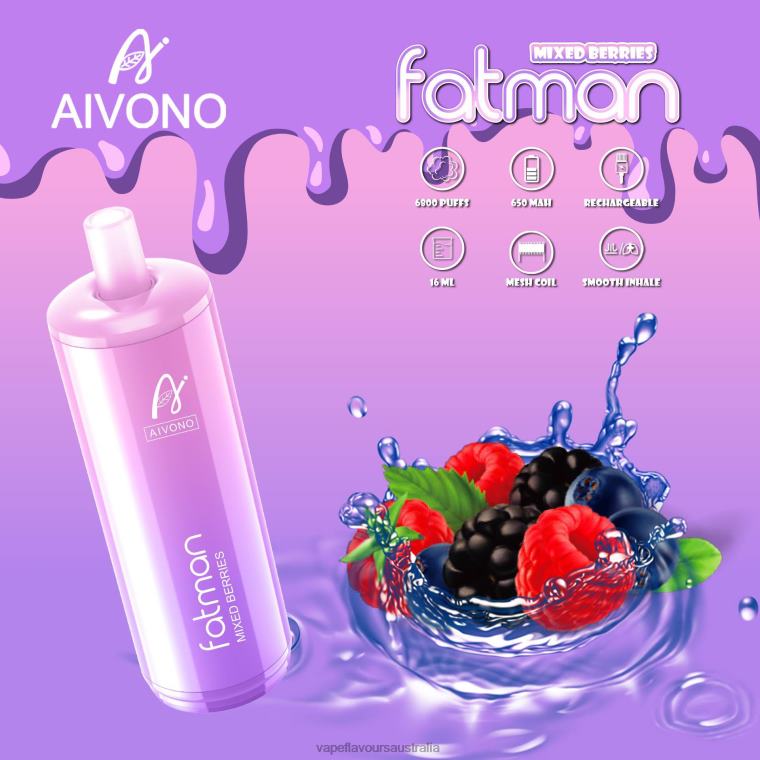 Vape Flavours Australia - Aivono FATMAN 6800 Mixed Berries 2244027