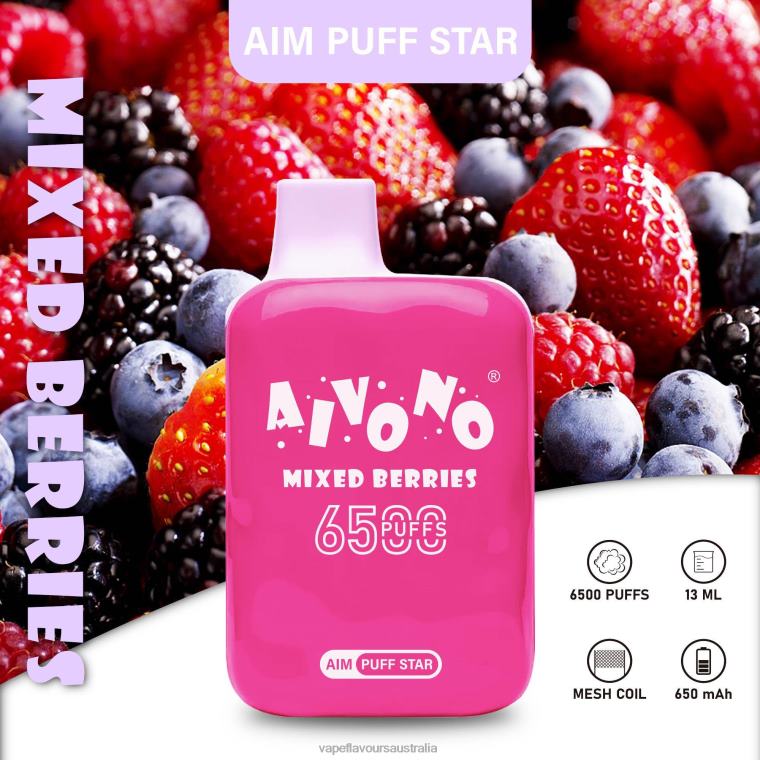 Vape Liquid - Aivono AIM PUFF STAR 6500 Mixed Berries 22440290