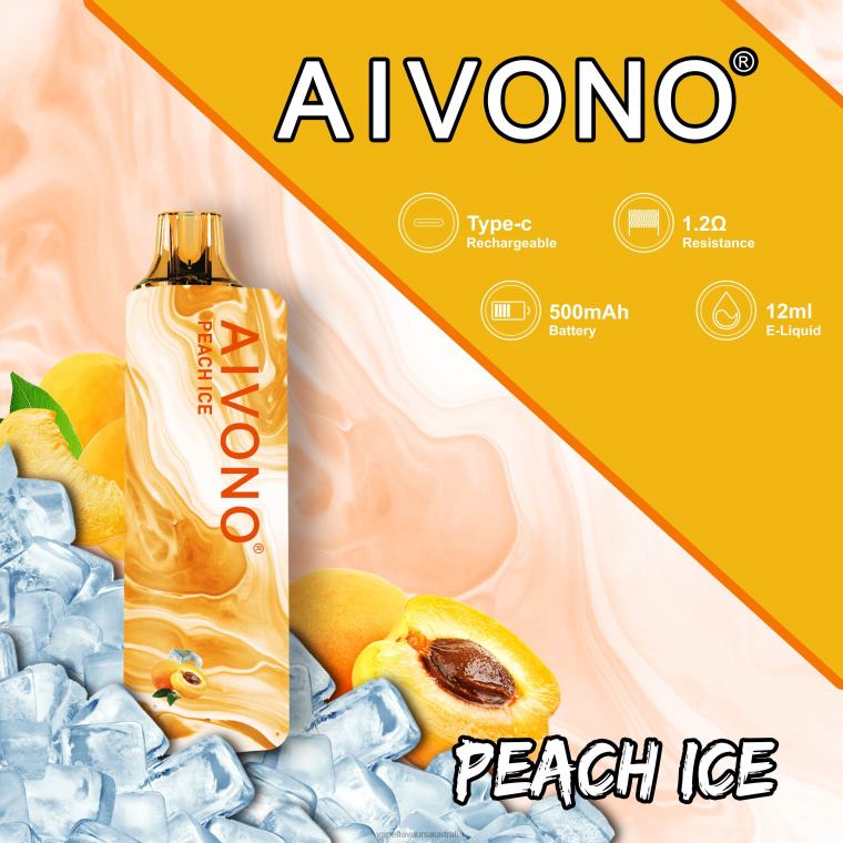 Vape Nicotine Australia - Aivono AIM GUN 7000 Peach Ice 22440103