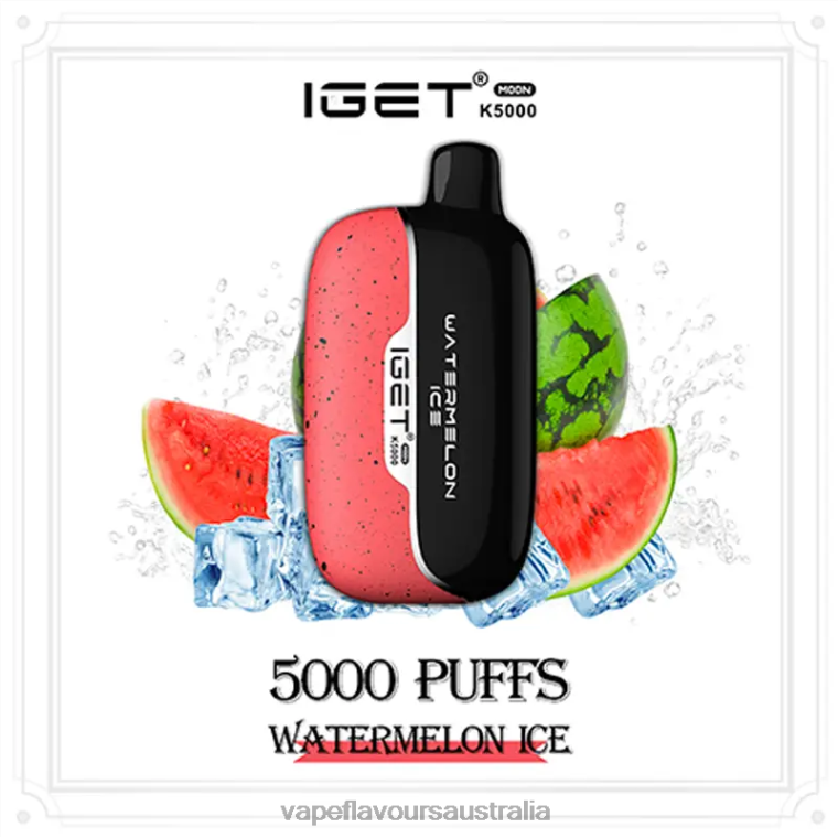 Vape Nicotine Australia - IGET Moon K5000 Watermelon Ice DZT868