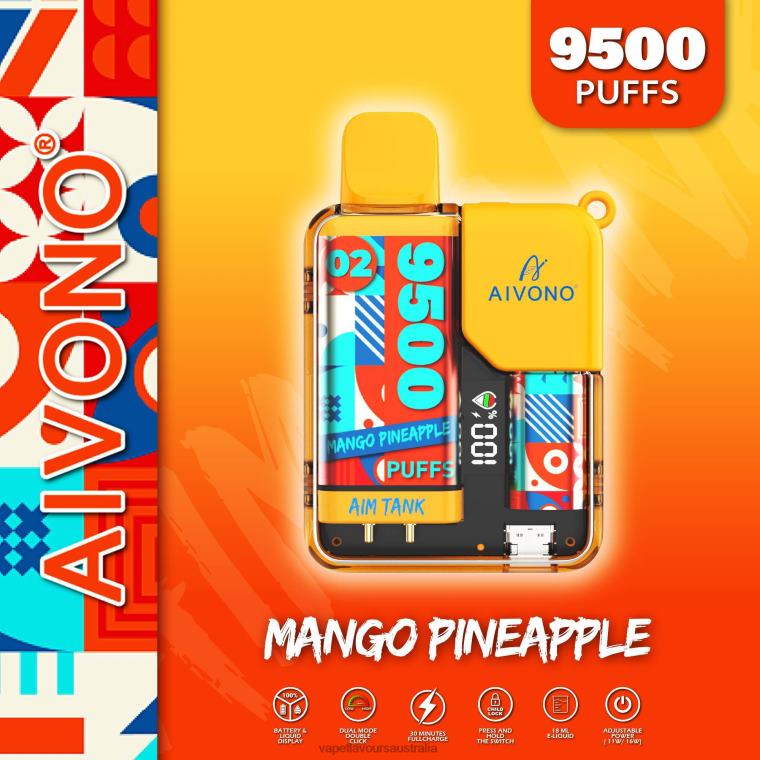 Vape Pod Kit - Aivono AIM TANK 9500 Mango Pineapple 2244034
