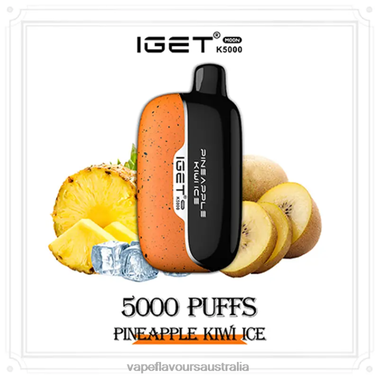 Vape Pod Kit - IGET Moon K5000 Pineapple Kiwi Ice DZT8614