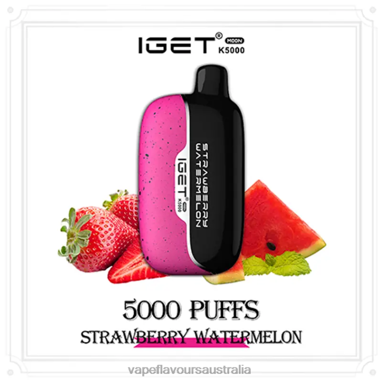 Vape Pod Kit - IGET Moon K5000 Strawberry Watermelon DZT869