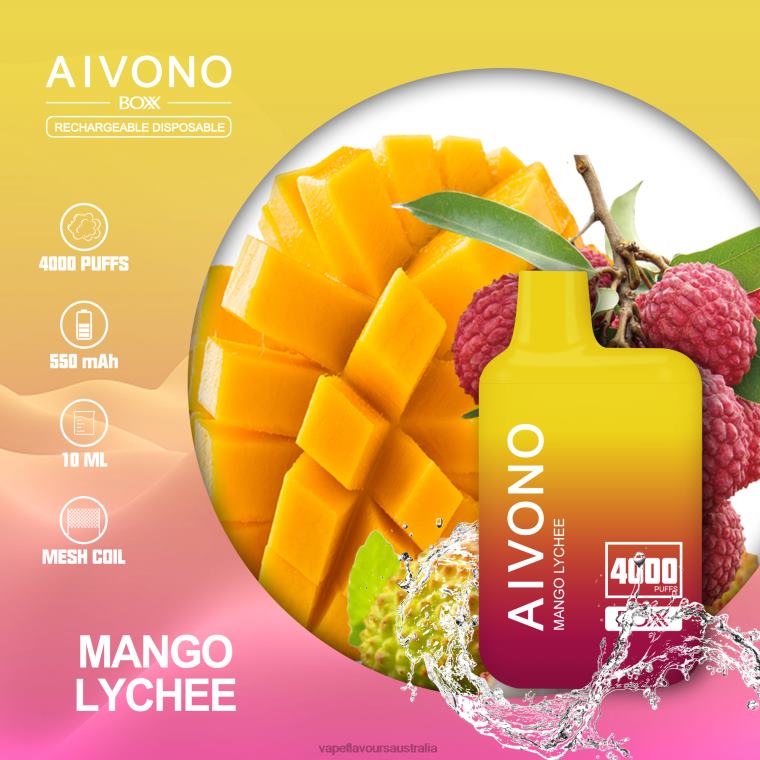 Vape Australia - Aivono AIM BOXX 4000 Mango Lychee 22440216