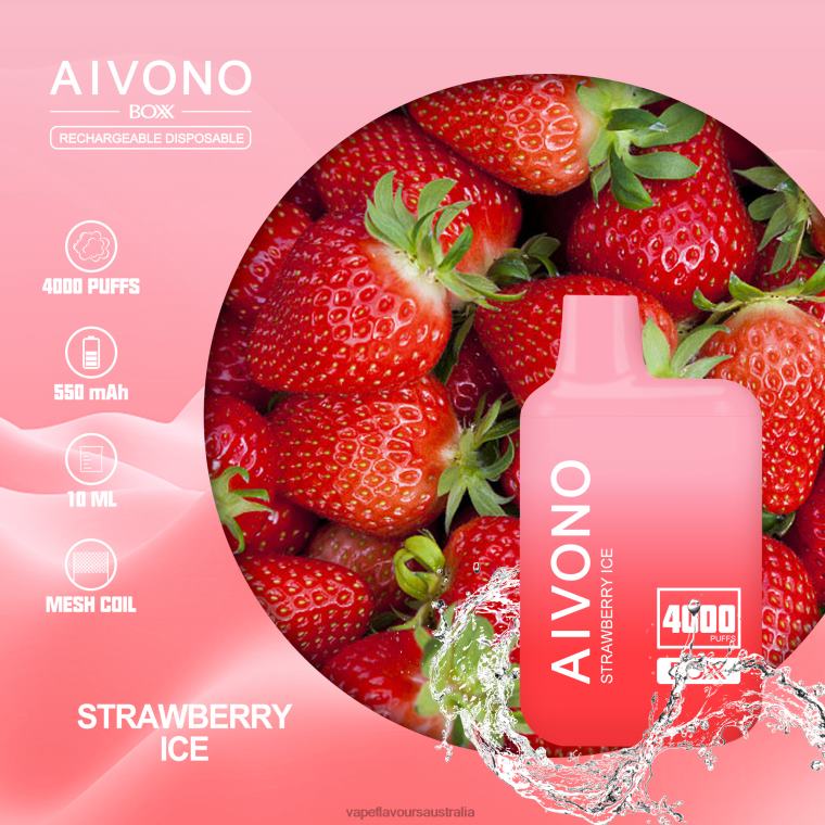 Vape Australia - Aivono AIM BOXX 4000 Strawberry Ice 22440226