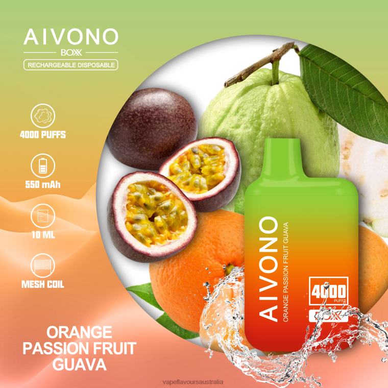 Vape Flavours Australia - Aivono AIM BOXX 4000 Orange Passionfruit Guava 22440212