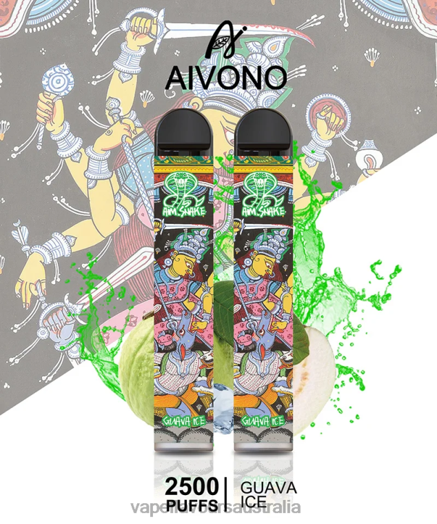 Vape Flavours Australia - Aivono AIM SNAKE 2500 Guava Ice 22440307