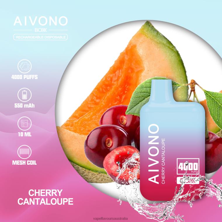 Vape Nicotine Australia - Aivono AIM BOXX 4000 Cherry Cantaloupe 22440223