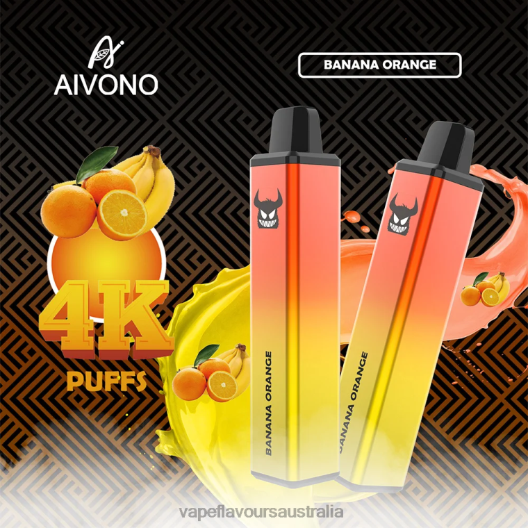 Vape Nicotine Australia - Aivono AIM FREAK 4000 Banana Orange 22440258