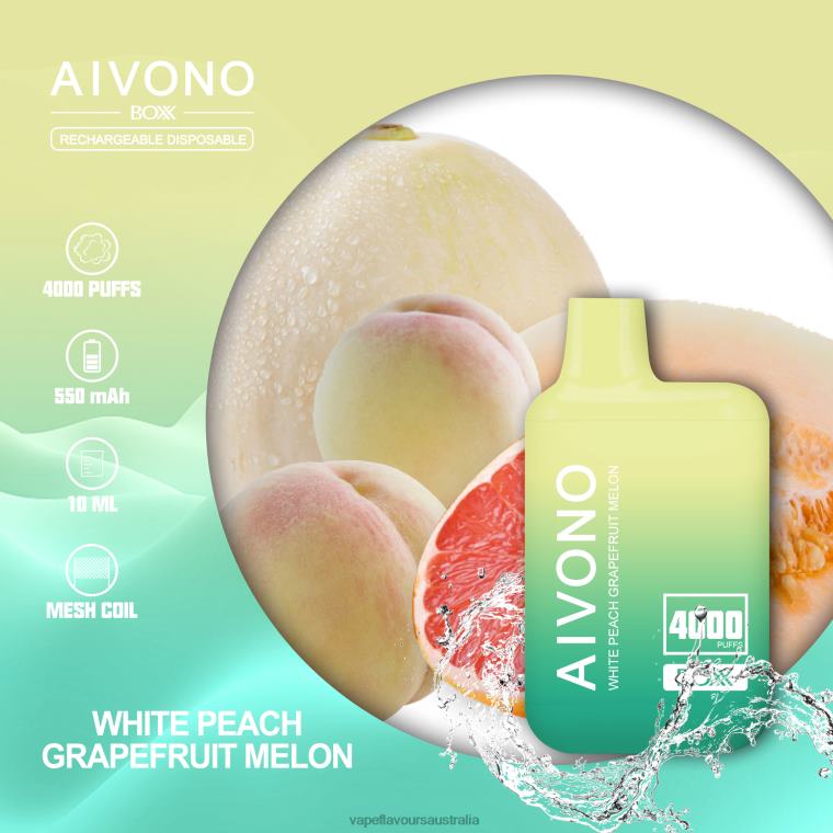 Vape Pod Kit - Aivono AIM BOXX 4000 White Peach Grapefruit Melon 22440224