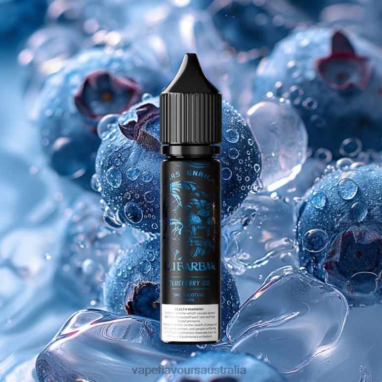 Vape Australia - Alibarbar Hookah Onyx Dock Blueberry lce X0FRN104