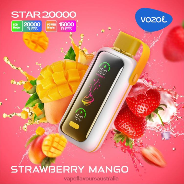 Vape Australia - VOZOL STAR 20000 STRAWBERRY MANGO PRZ8R1