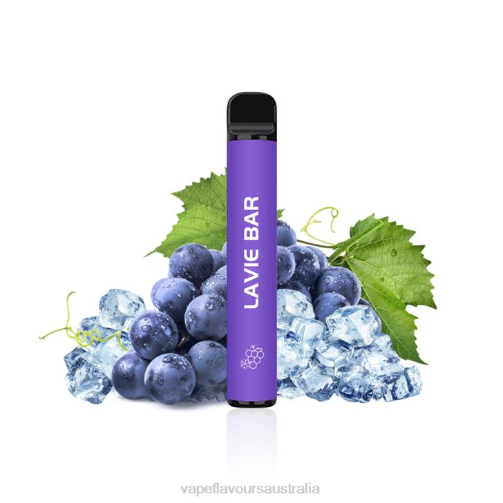 Vape Flavours Australia - LAVIE BAR 2% Version 800 Puffs Grape Ice J6DP322