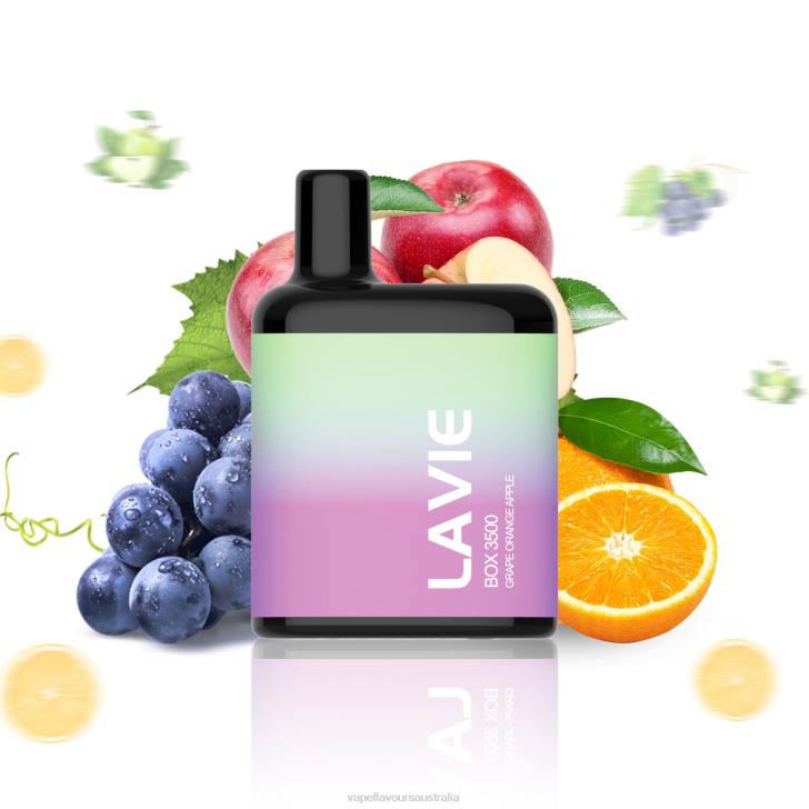 Vape Flavours Australia - LAVIE BOX 3500 Puffs Grape Orange Apple J6DP212