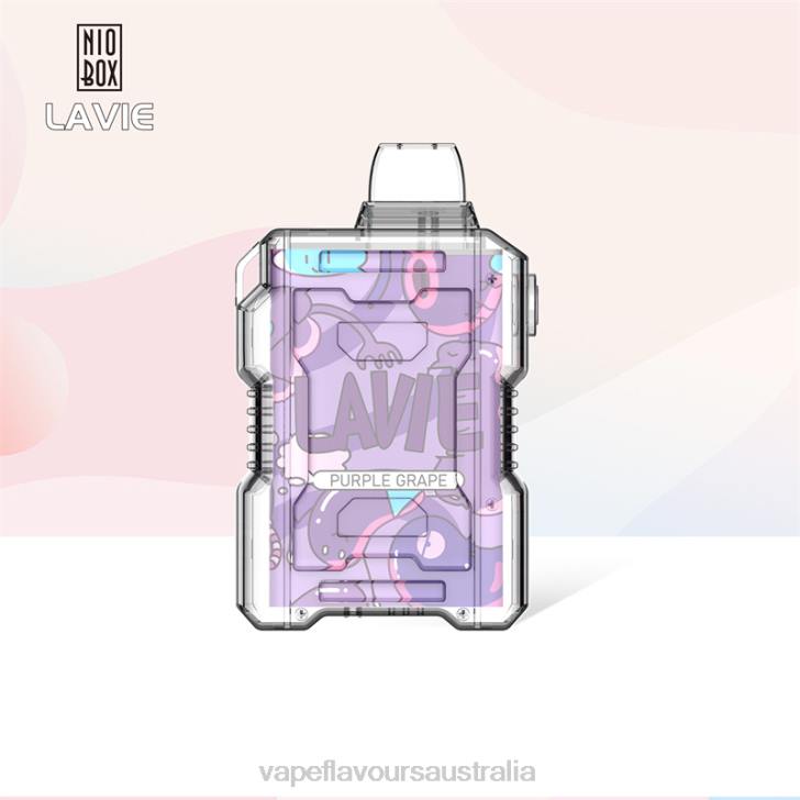 Vape Flavours Australia - LAVIE NIO BOX 9000 Puffs Purple Grape J6DP192