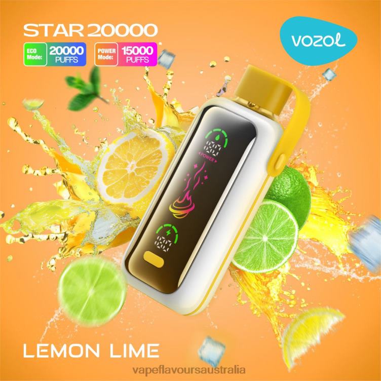 Vape Flavours Australia - VOZOL STAR 20000 LEMON LIME PRZ8R11