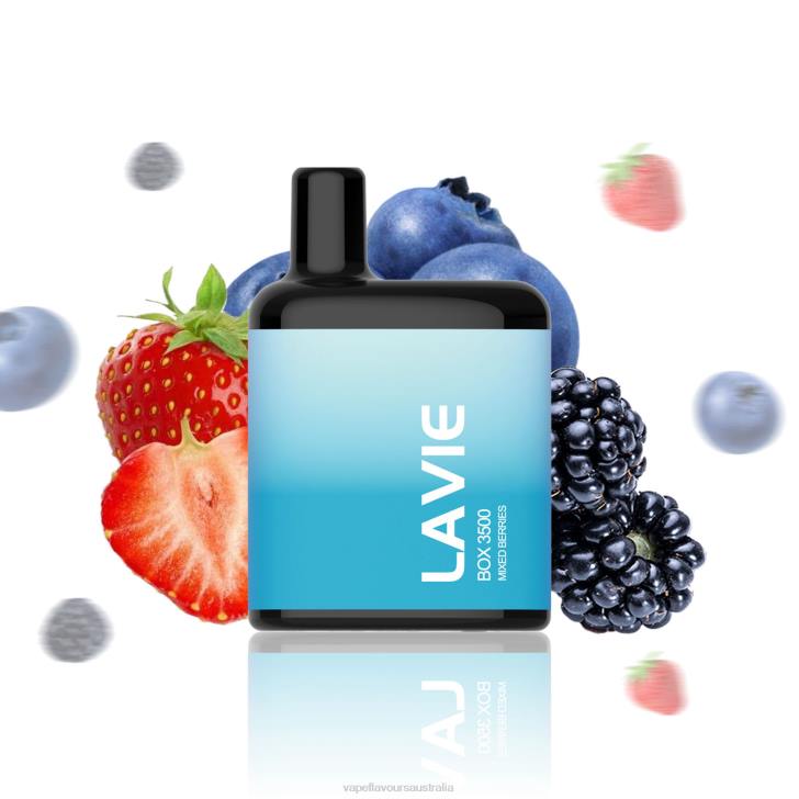 Vape Nicotine Australia - LAVIE BOX 3500 Puffs Mixed Berries J6DP213