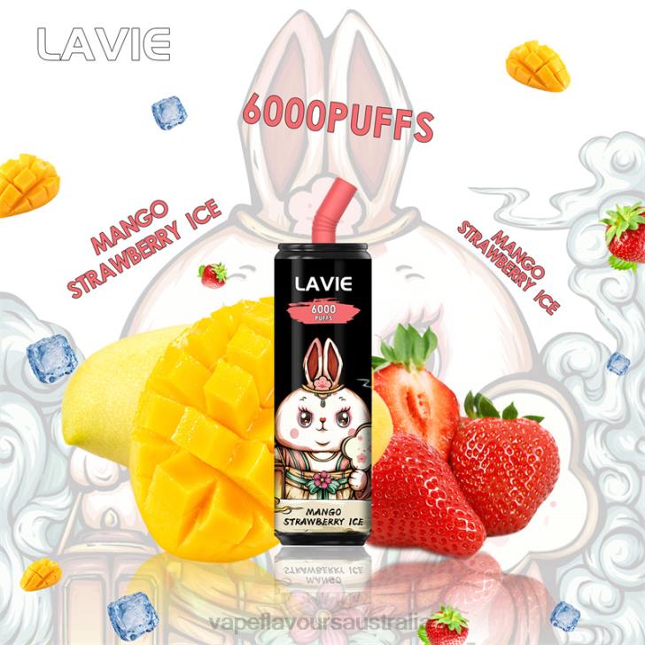 Vape Nicotine Australia - LAVIE Coke BAR 6000 Puffs Mango Strawberry Ice J6DP273