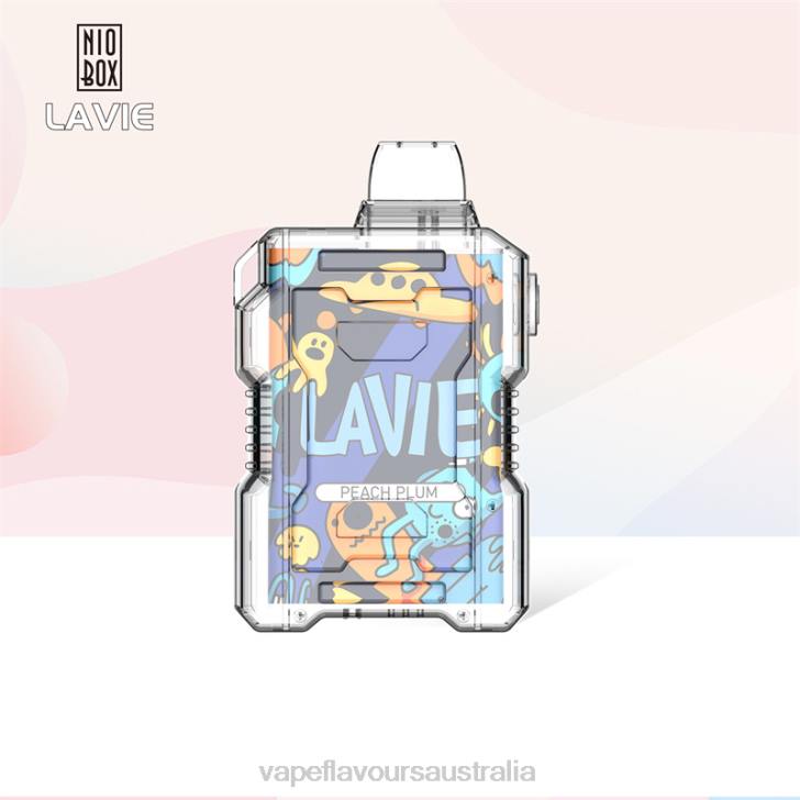 Vape Nicotine Australia - LAVIE NIO BOX 9000 Puffs Peach Plum J6DP198
