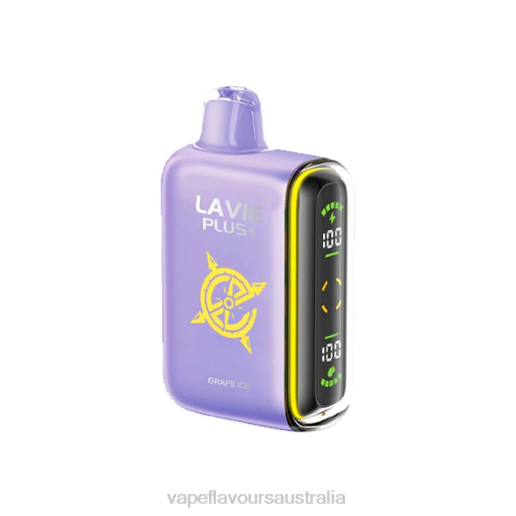 Vape Nicotine Australia - LAVIE PLUS 15000 Puffs Grape Ice J6DP103