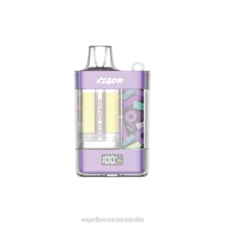 Vape Nicotine Australia - LAVIE VIGOR 15000 Puffs Iced Grape J6DP8