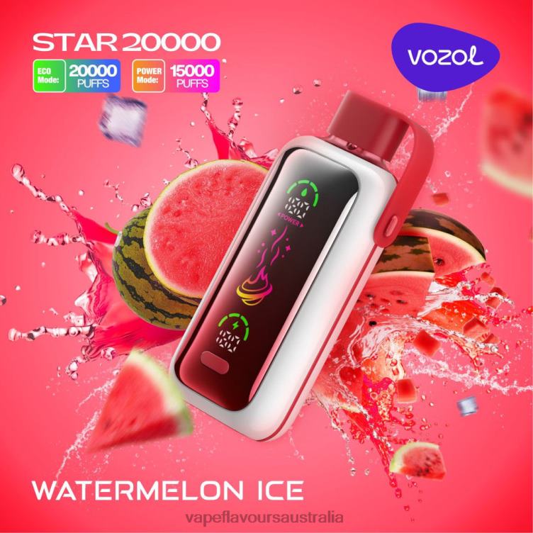 Vape Nicotine Australia - VOZOL STAR 20000 WATERMELON ICE PRZ8R3