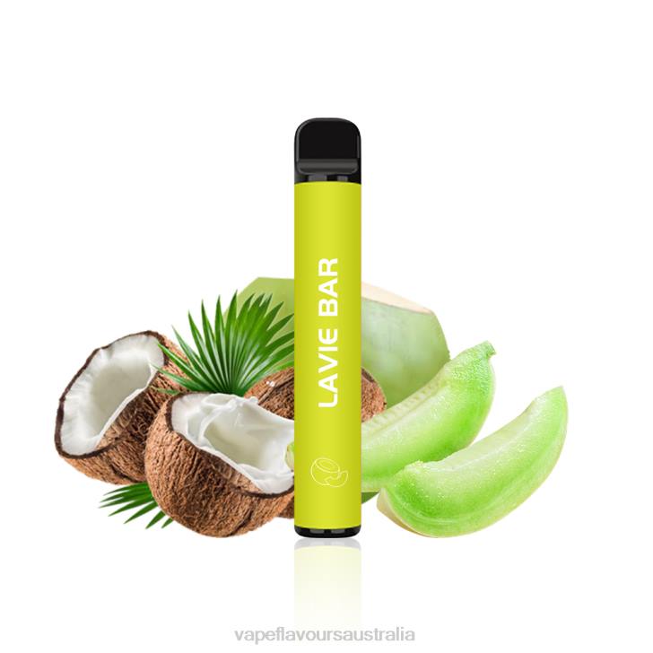 Vape Pod Kit - LAVIE BAR 2% Version 800 Puffs Melon Coco J6DP324