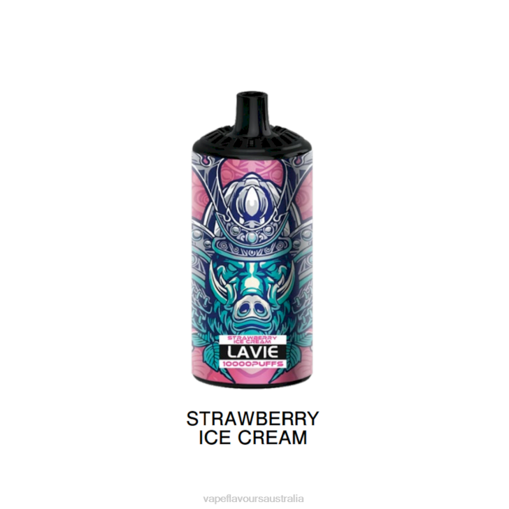 Vape Pod Kit - LAVIE BEAST 10000 Puffs Strawberry Ice Cream J6DP369