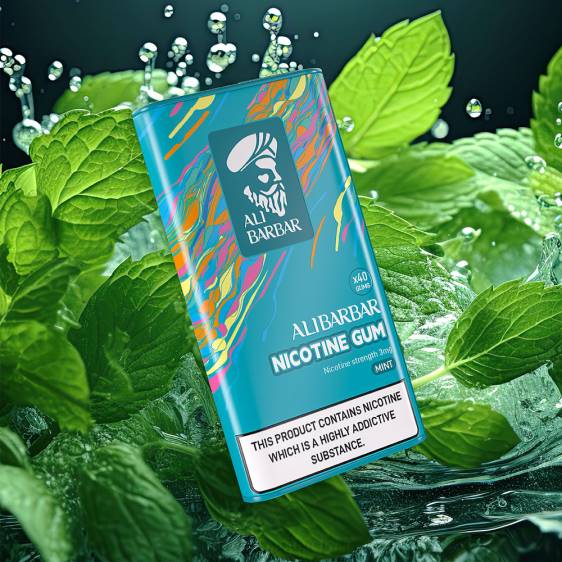 Vape Liquid - Alibarbar Nicotine Gum Apple F8RD80