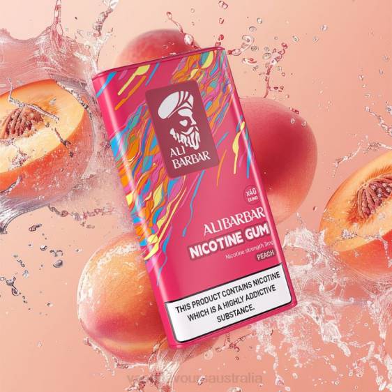 Vape Pod Kit - Alibarbar Nicotine Gum Peach F8RD84