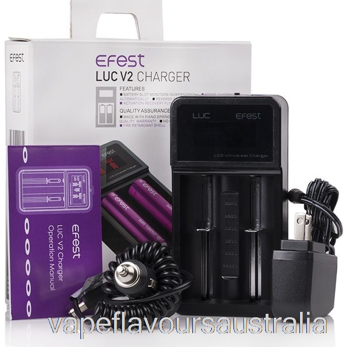Vape Nicotine Australia Efest LUC V2 Smart Charger