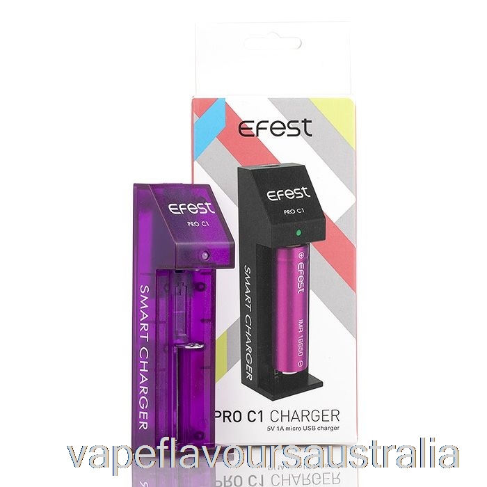 Vape Australia Efest PRO C1 1-Bay Smart Battery Charger