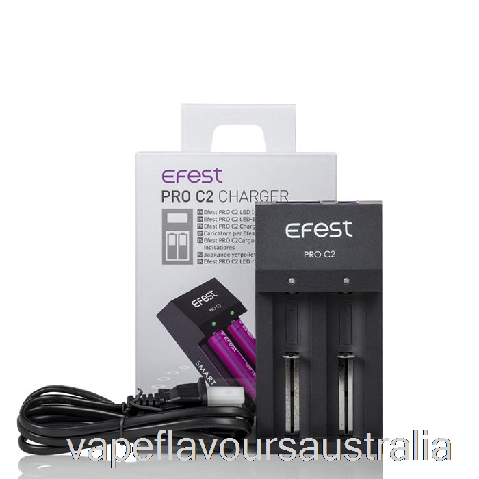 Vape Australia Efest PRO C2 2-Bay Smart Battery Charger